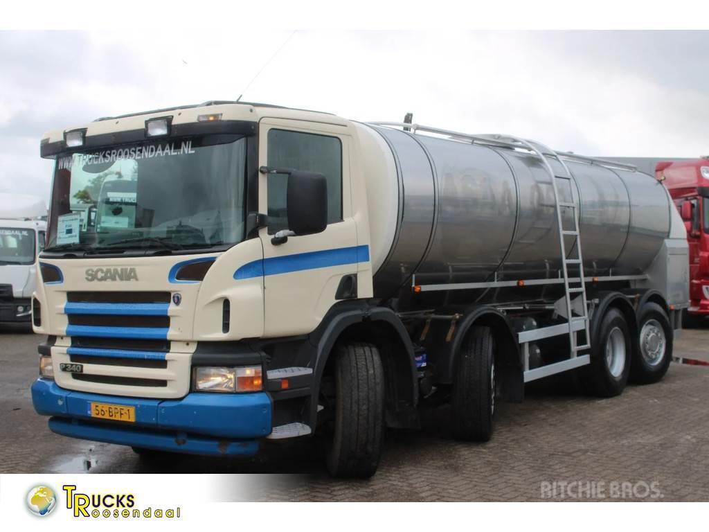 Scania P340 milk/water + 19.500 liter + 8x2 Autocisterna