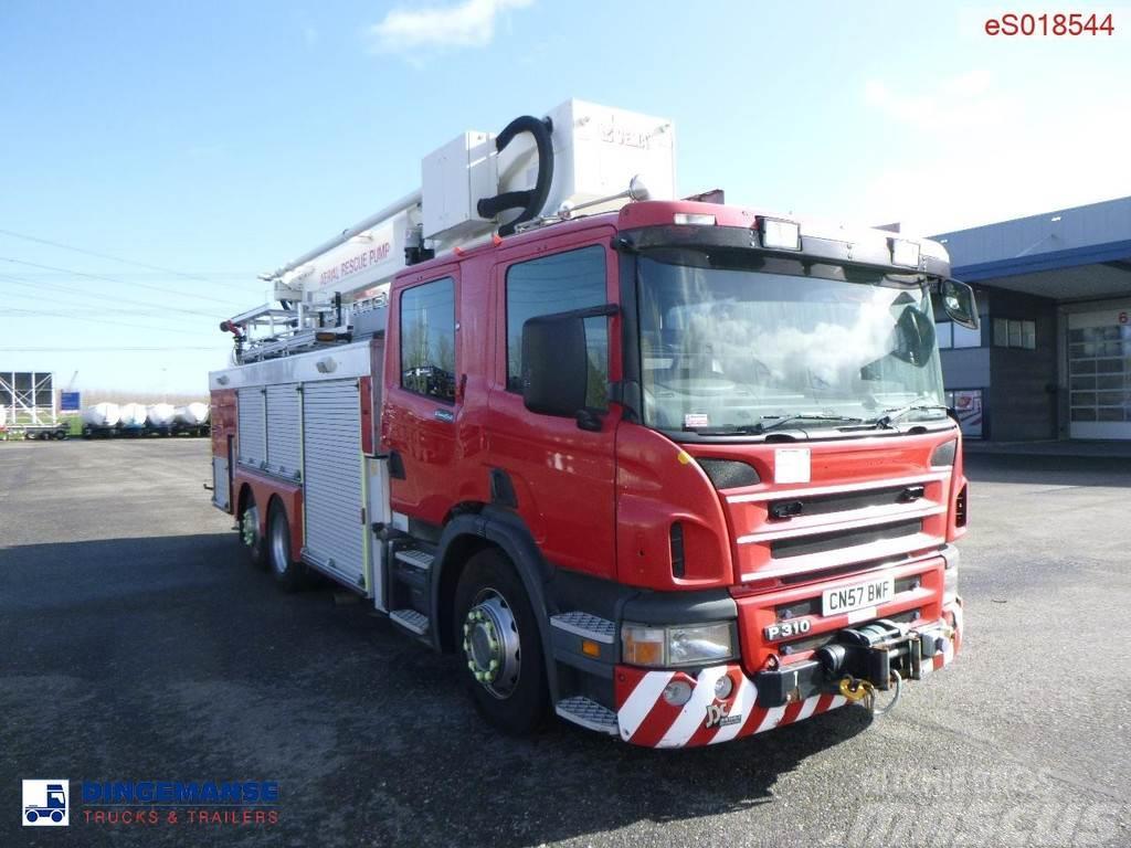 Scania P310 6x2 RHD fire truck + pump, ladder & manlift Ugunsdzēšamā tehnika
