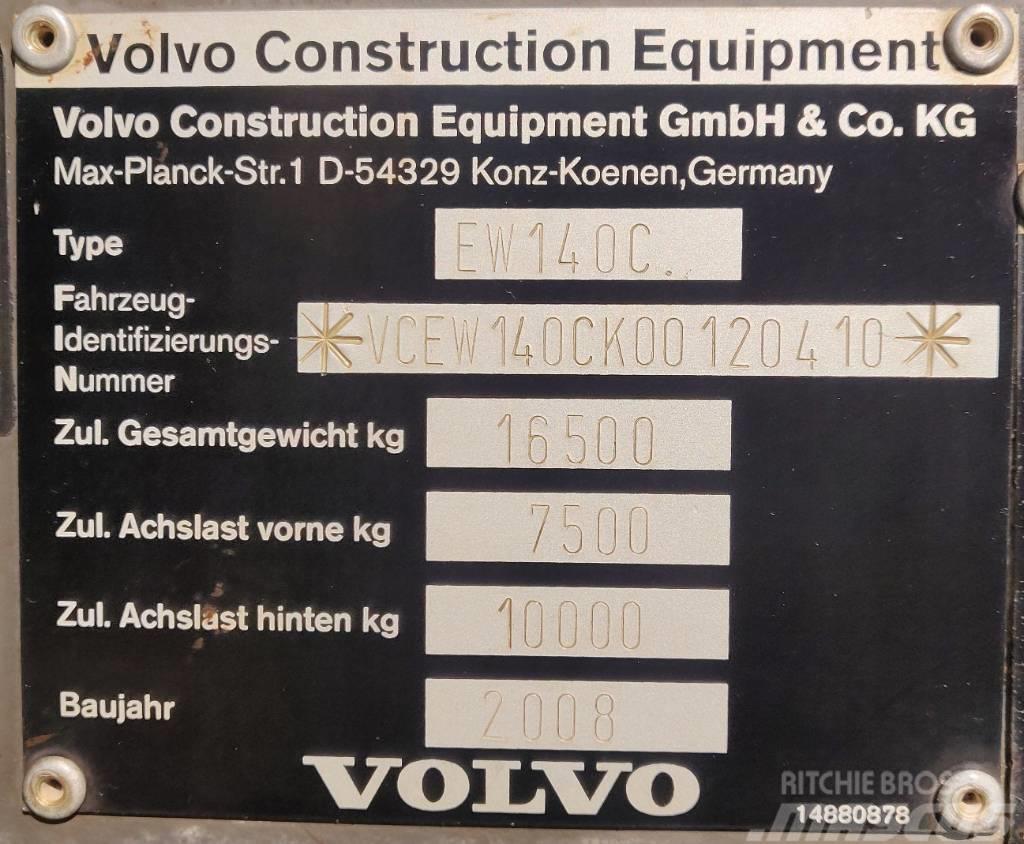 Volvo EW 140 C Ekskavatori uz riteņiem