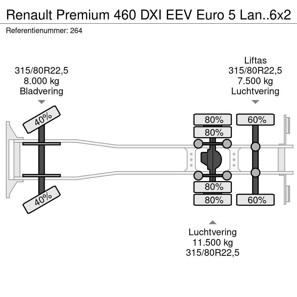 Renault Premium 460 DXI EEV Euro 5 Lander 6x2 Meiller 20 T Treileri ar āķi