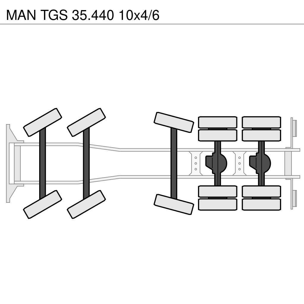 MAN TGS 35.440 10x4/6 Pašizgāzējs