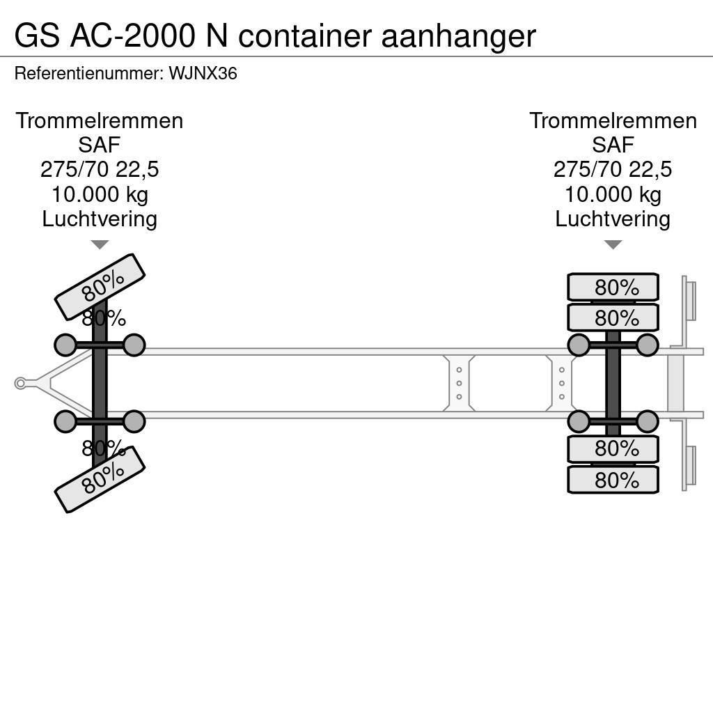 GS AC-2000 N container aanhanger Konteineriekrāvēji
