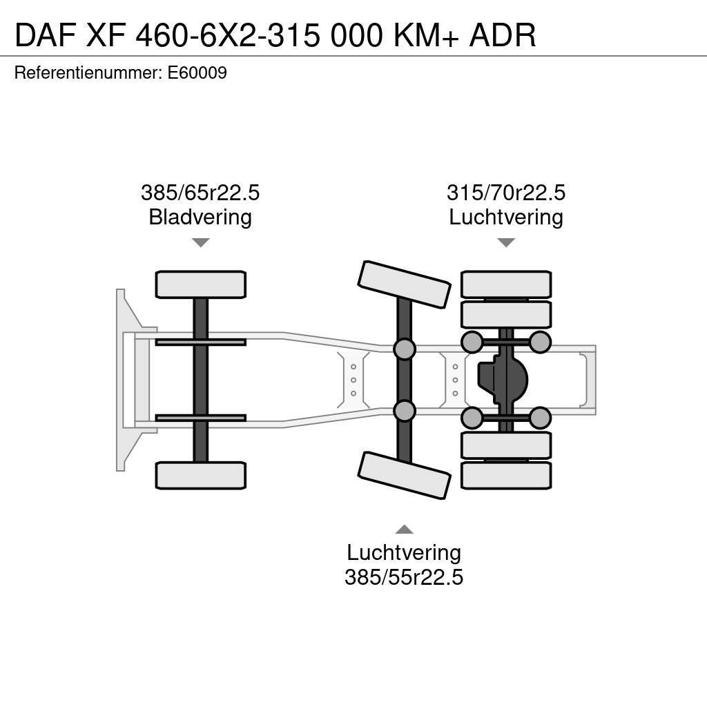 DAF XF 460-6X2-315 000 KM+ ADR Vilcēji