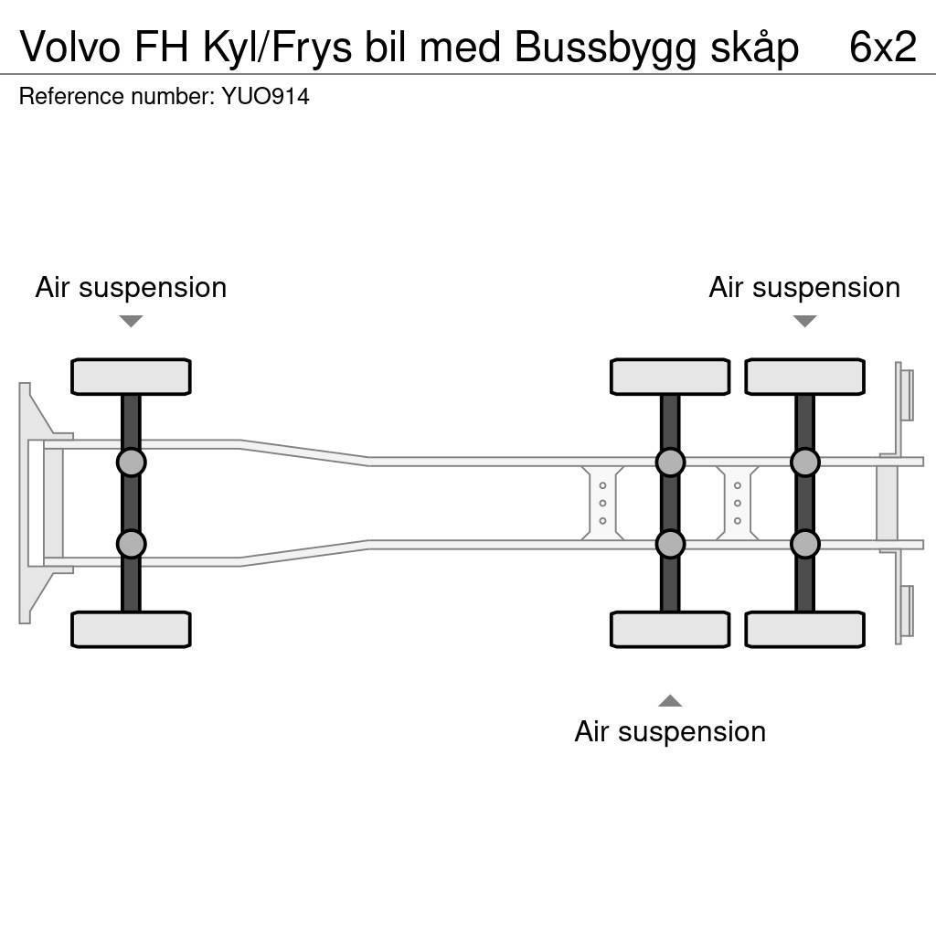 Volvo FH Kyl/Frys bil med Bussbygg skåp Kravas automašīnas - refrižeratori