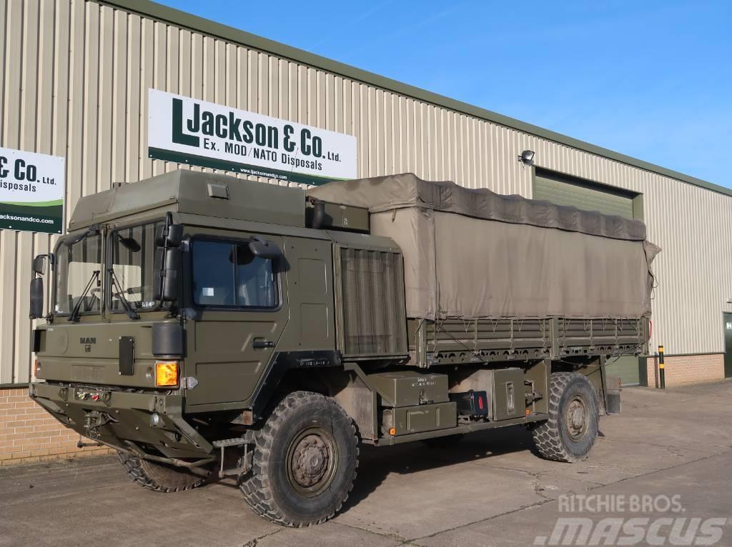 MAN HX60 18.330 4x4 Ex Army Truck Platformas/izkraušana no sāniem