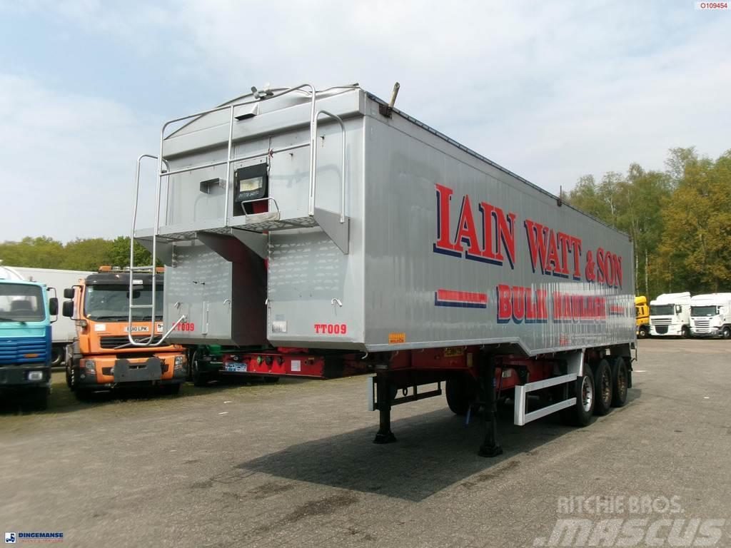 Montracon Tipper trailer alu 55 m3 + tarpaulin Piekabes pašizgāzēji