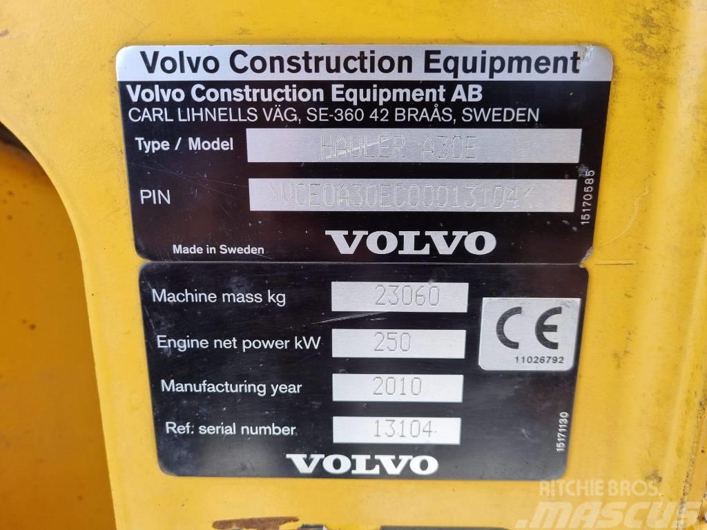 Volvo Wozidło Dumper VOLVO A30E 6x6 Artikulētie pašizgāzēji