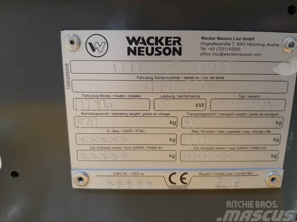 Wacker Neuson DT10e Kāpurķēžu pašizkrāvējs
