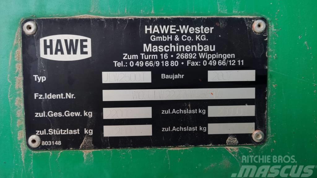 Hawe ULW 2500 T Graudu pārkraušanas piekabes