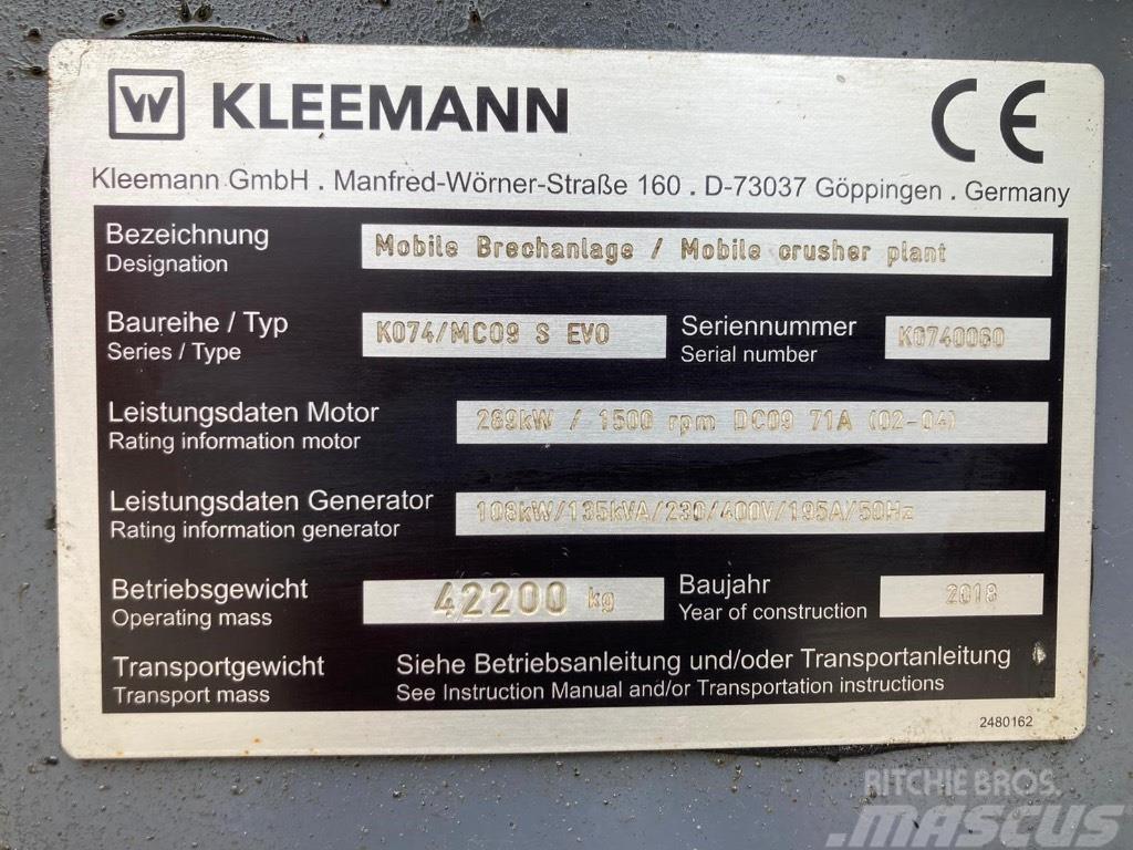 Kleemann Mco 9 s Mobilie drupinātāji