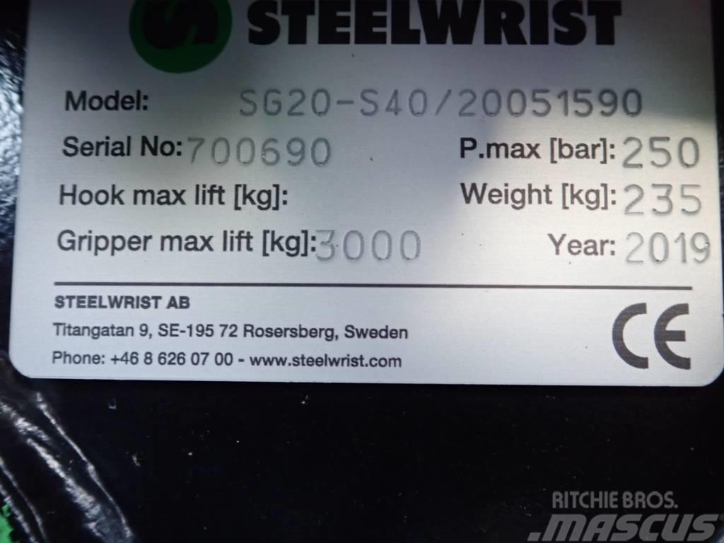 Steelwrist Sortiergreifer SG20 passend zu Volvo ECR35 Pašgrābji