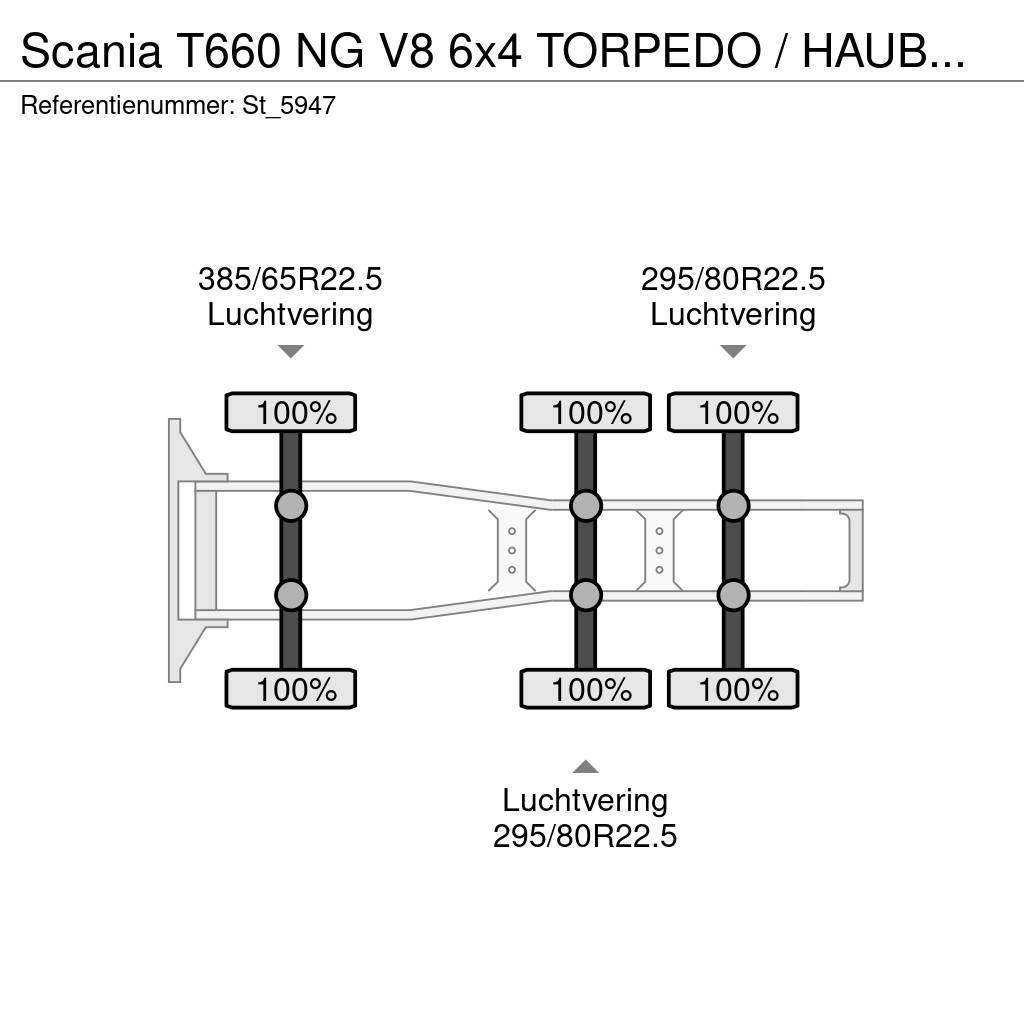 Scania T660 NG V8 6x4 TORPEDO / HAUBER / NEW ! Vilcēji