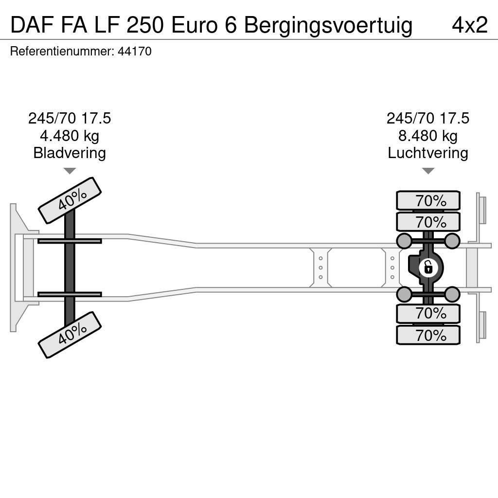 DAF FA LF 250 Euro 6 Bergingsvoertuig Evakuators ar manipulatoru