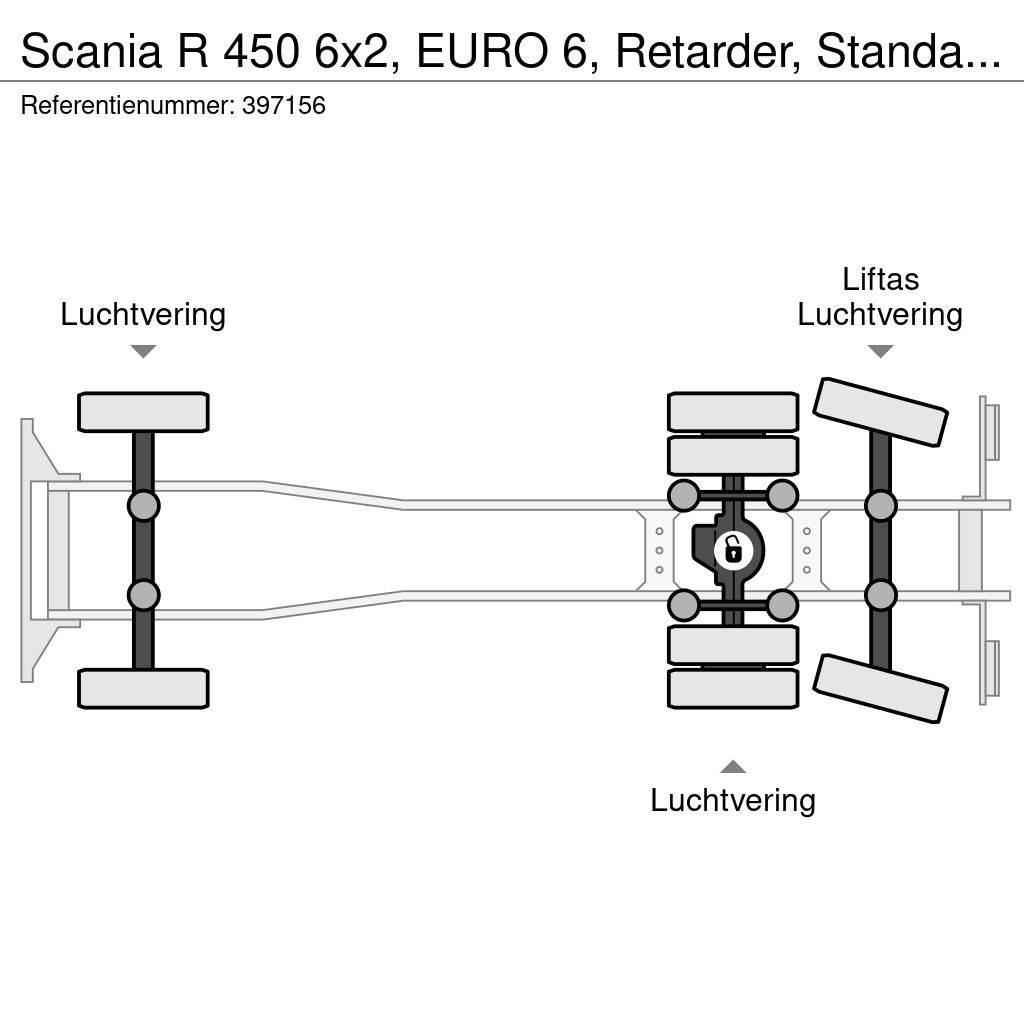 Scania R 450 6x2, EURO 6, Retarder, Standairco, Combi Tents