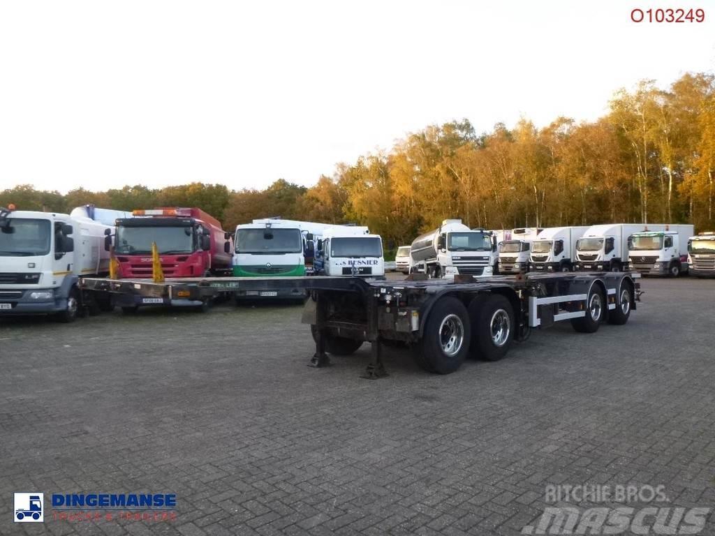 D-tec 4-axle container combi trailer (2 + 2 axles) Konteinertreileri