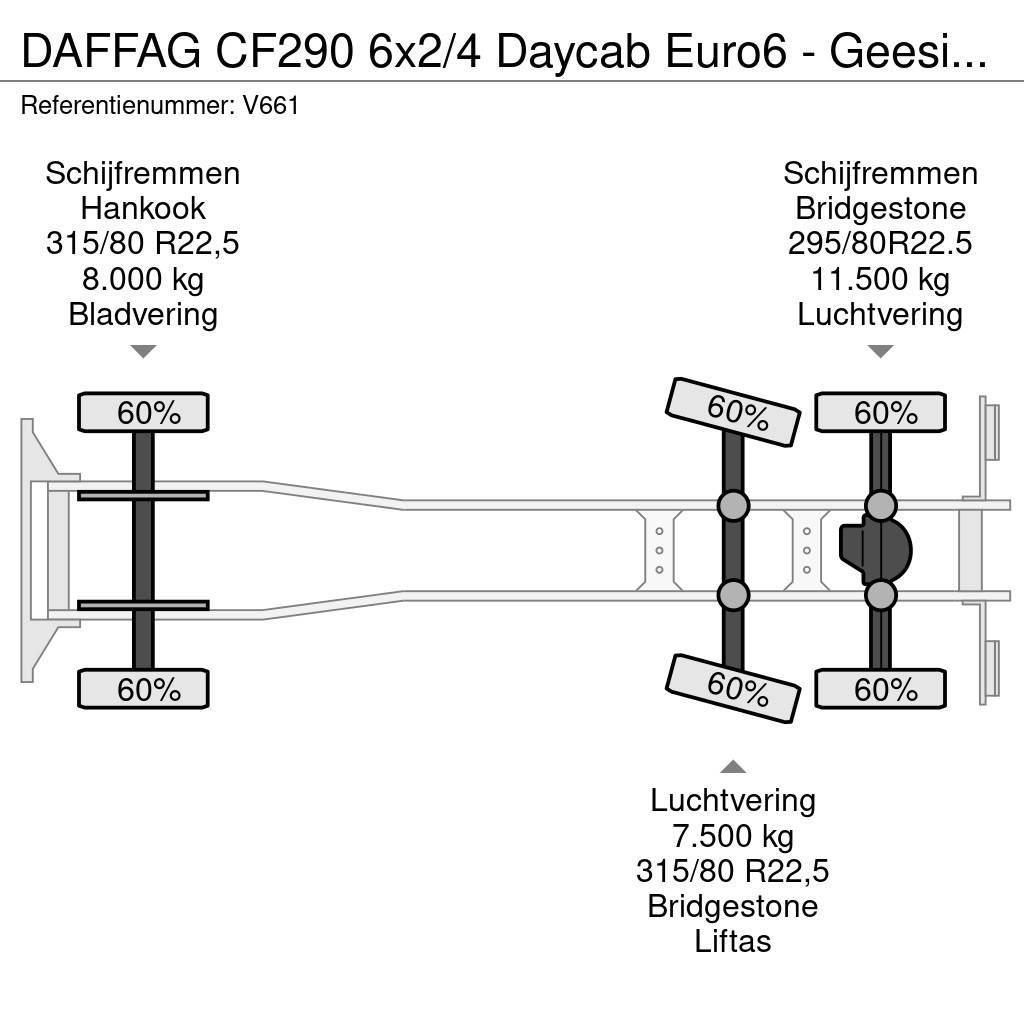 DAF FAG CF290 6x2/4 Daycab Euro6 - Geesink GPMIII 20H2 Atkritumu izvešanas transports