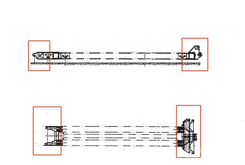 Goldhofer THP/UT Spine deck addaptors Front + Back Zemie treileri