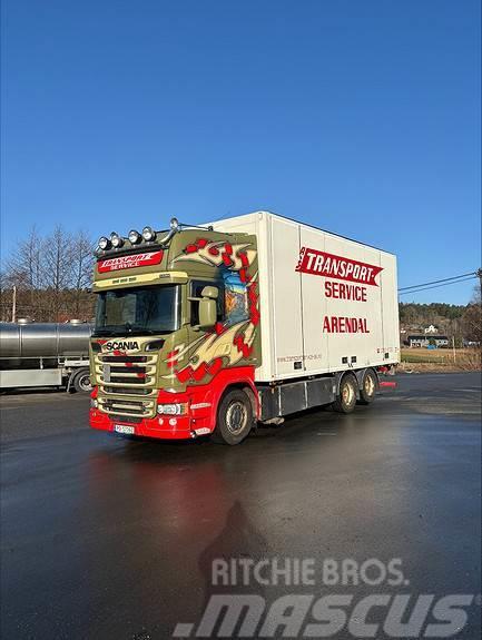 Scania R580LB6x2HLB, 2016 17pl Ekeri Skap med varme/sideå Furgons