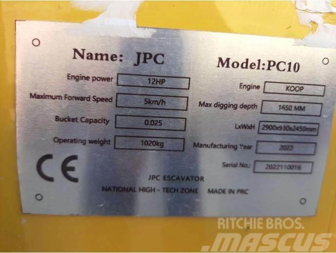 JPC PC-10 Mini ekskavatori < 7 t