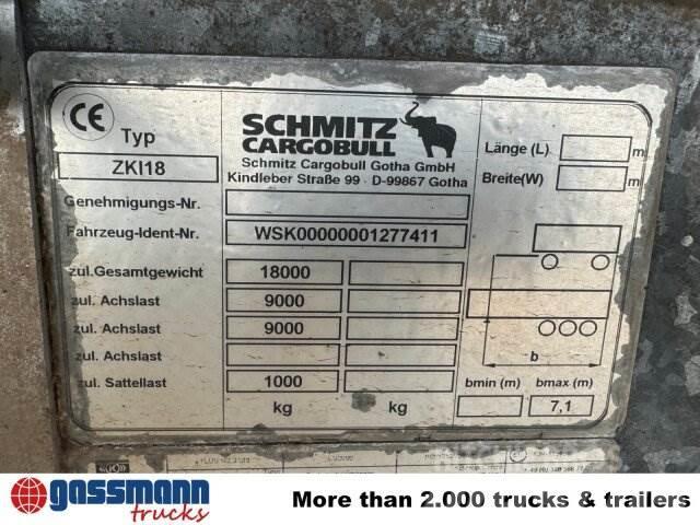Schmitz ZKI 18-4.9, Stahlbordwände ca. 10m³, Rahmen Pašizgāzējs