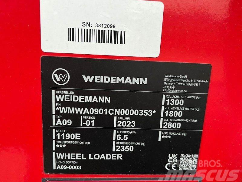 Weidemann 1190E Lietoti riteņu kompaktiekrāvēji