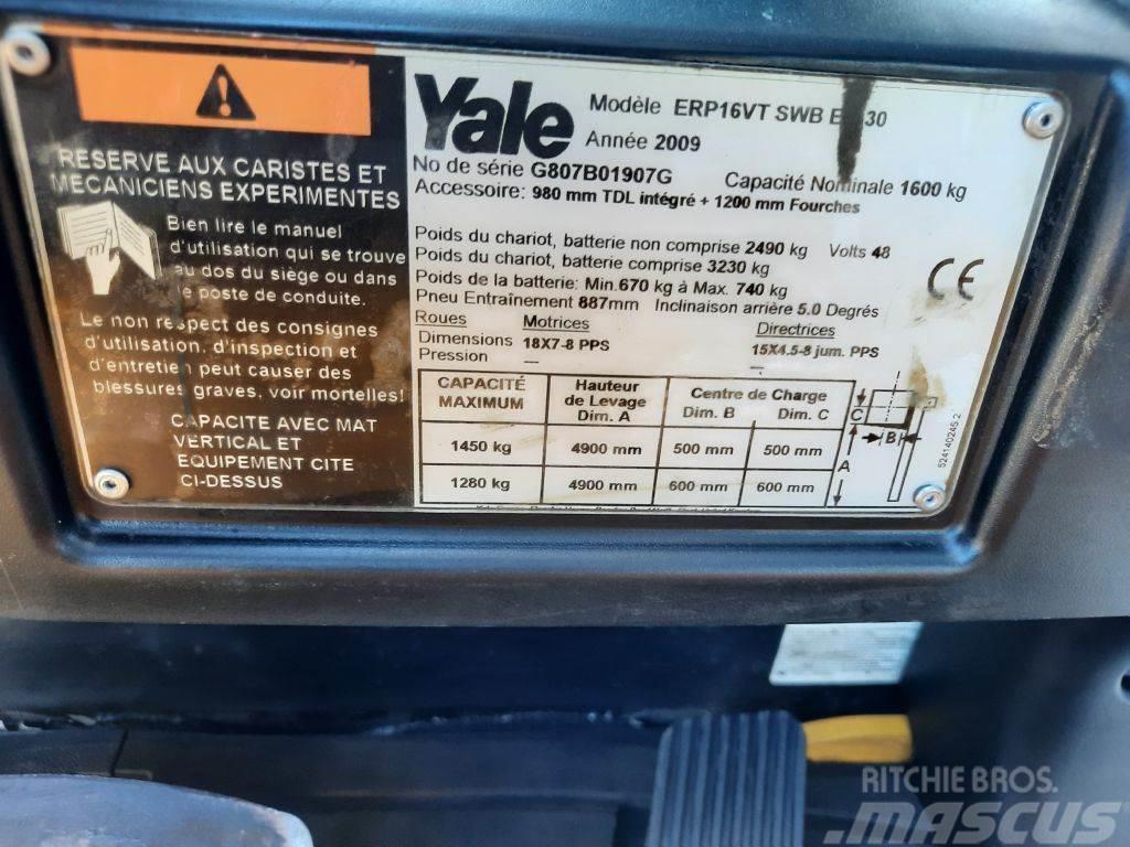 Yale ERP 16 VT Batterie NEU Elektriskie iekrāvēji