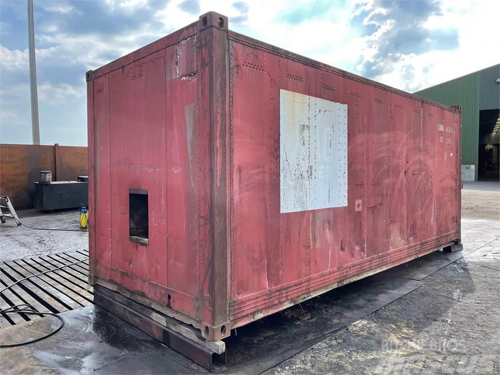  20FT container, lukket, til dyrehold eller lign. Uzglabāšanas konteineri