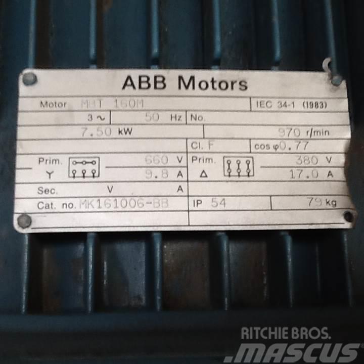  7,5 kW ABB MBT 160M E-Motor Dzinēji