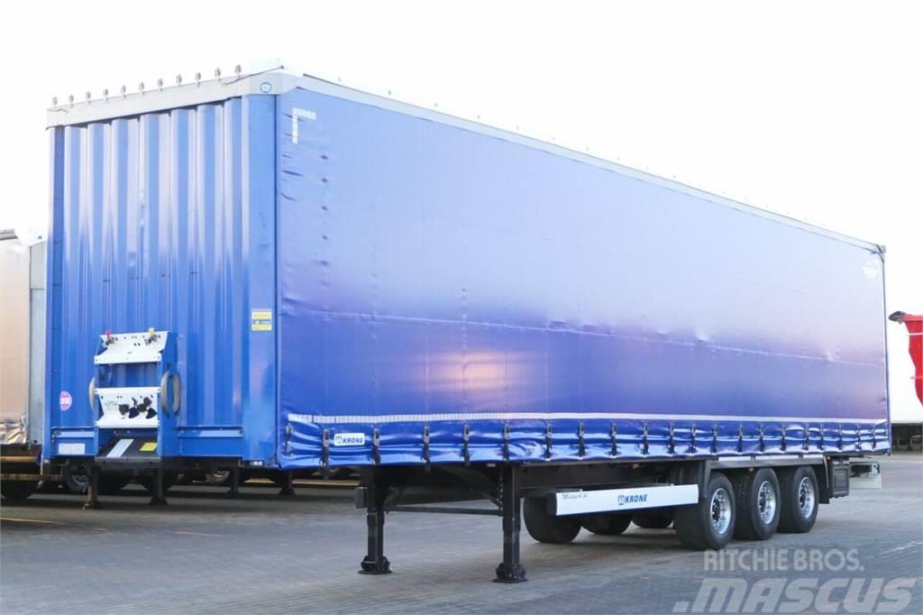 Krone CURTAINSIDER / MEGA / LIFTED AXLE / LOW DECK / LIF Tents puspiekabes