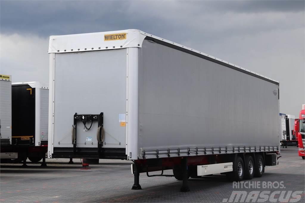 Wielton CURTAINSIDER / MEGA / COILMULD - 9 M / LIFTED AXLE Tents puspiekabes