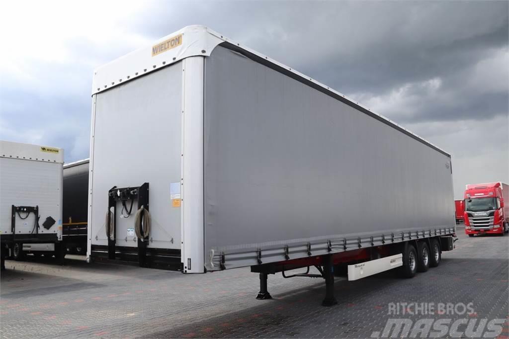 Wielton CURTAINSIDER / MEGA / COILMULD - 9 M / LIFTED AXLE Tents puspiekabes