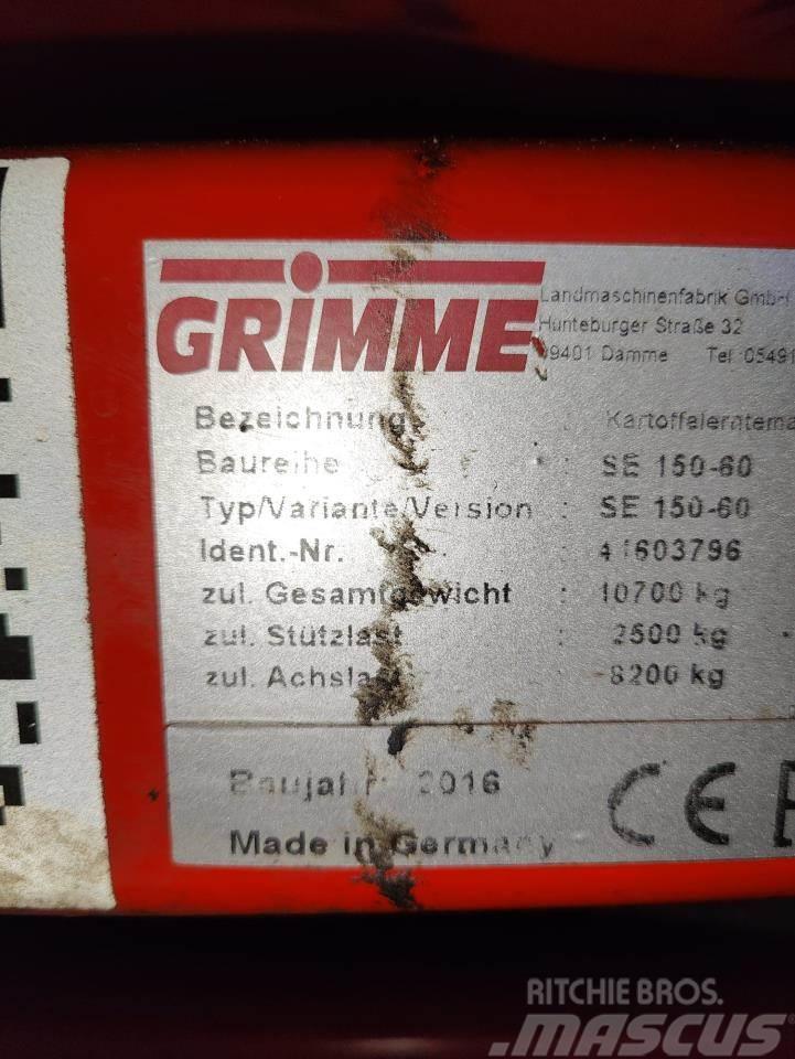 Grimme SE 150-60 UB Kartupeļu novākšanas kombaini