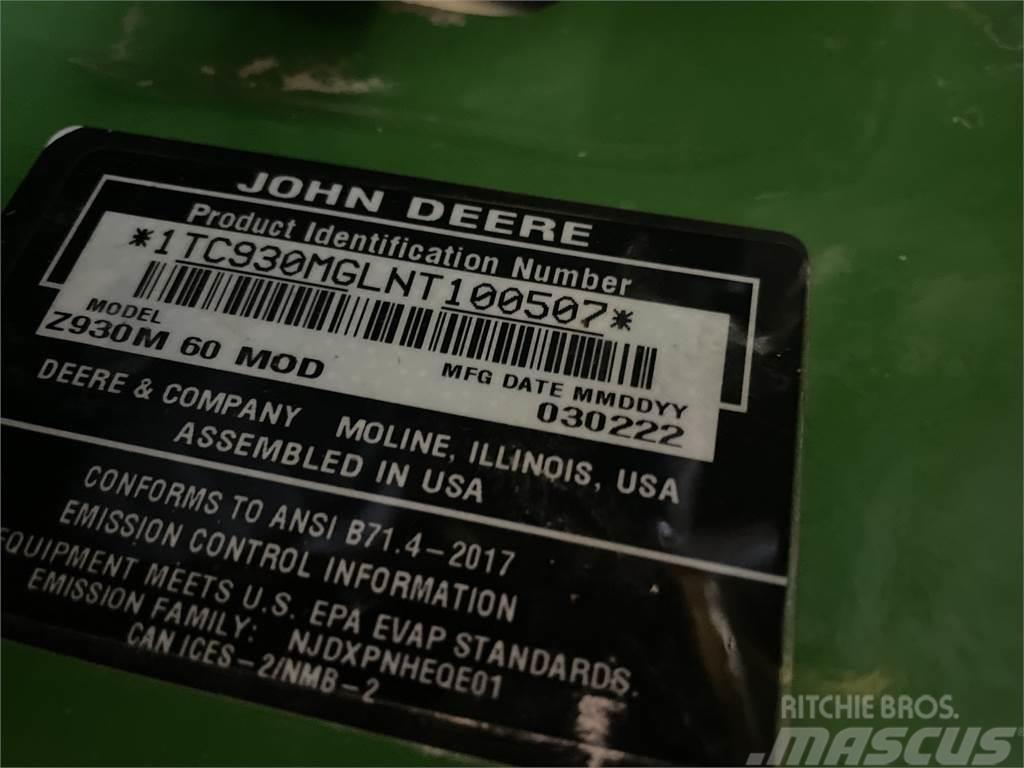 John Deere Z930M Nulles pagrieziena zāles pļāvēji