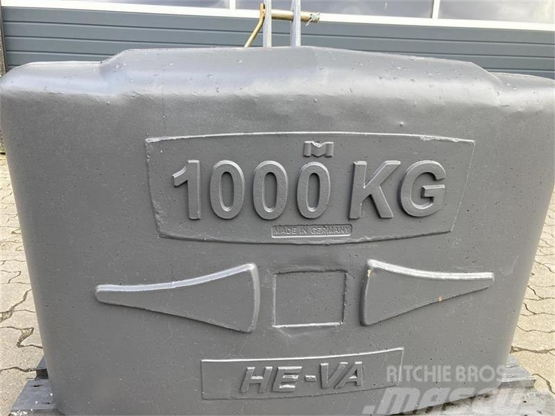 He-Va 800 kg og 1000 kg Frontālo iekrāvēju papildaprīkojums