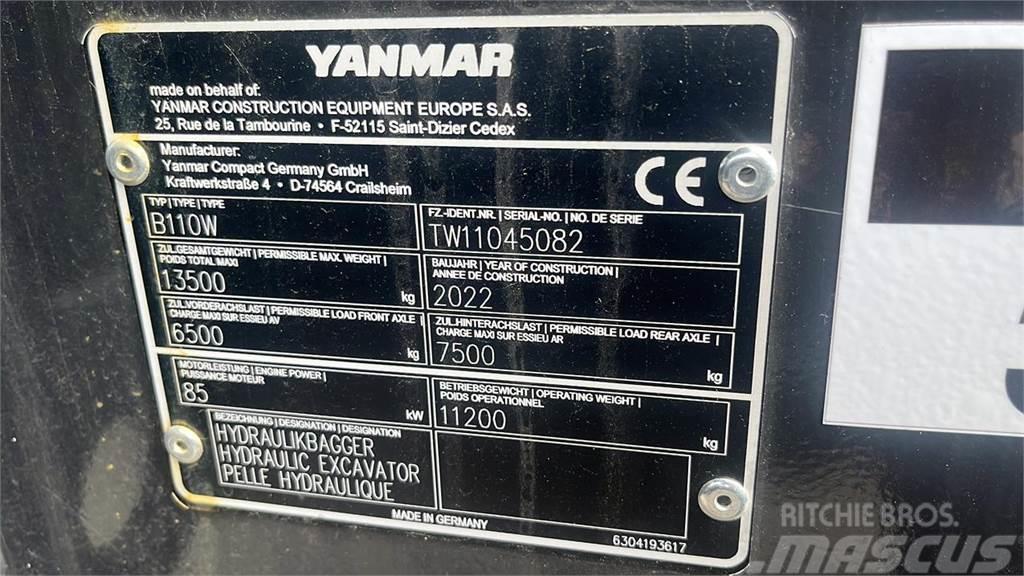 Yanmar B110W Ekskavatori uz riteņiem