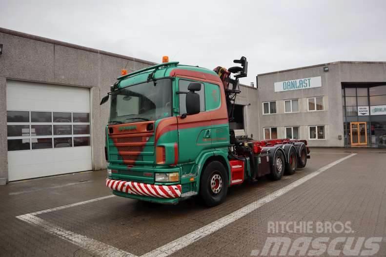 Scania R 164G Kabeļu pacēlājs nomontējamām kravas mašīnām