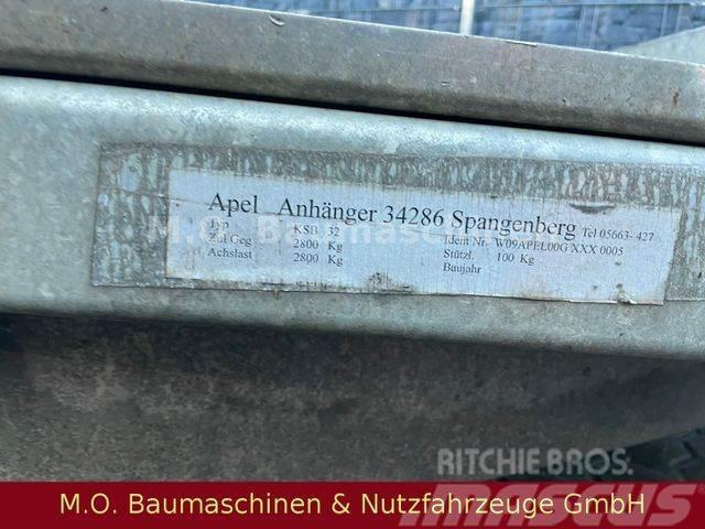  Apel Spangenberg KSB 32 / 2.380 Kg / Tüv 2023 / Zemie treileri