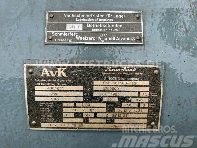 AVK DKB 80/500-4TS Stromgenerator 400V 500 kVA Citas sastāvdaļas