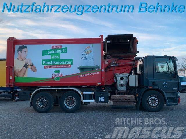 DAF CF 75.310 Schörling Seitenlader/Rechtslenker Atkritumu izvešanas transports