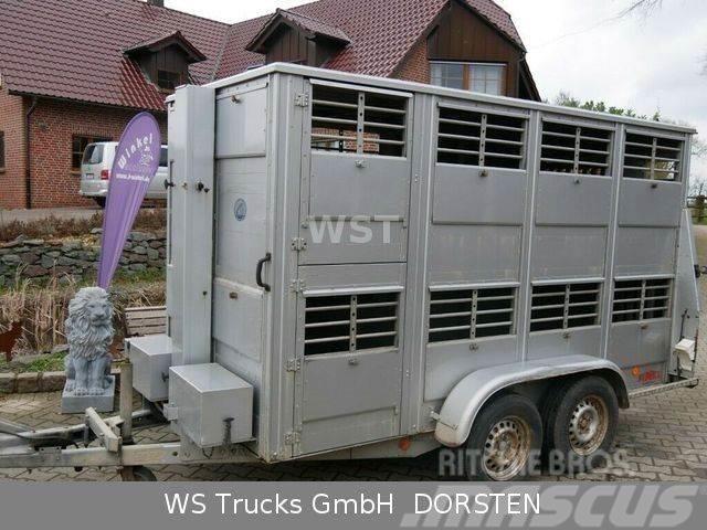  Finkl 2 Stock Doppelstock Dzīvnieku transportēšanas piekabes
