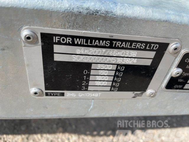 Ifor Williams 2Hb GH35, NEW NOT REGISTRED,machine transport824 Zemie treileri