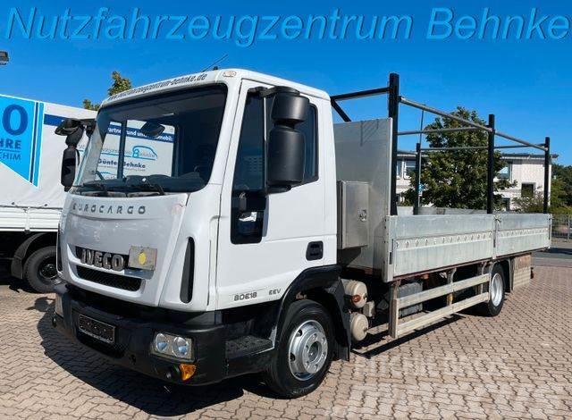 Iveco EuroCargo 80E18 BL 5.3m Pritsche/ AHK/ AC/ EU 5 Vieglais kravas automobilis/izkraušana no sāniem