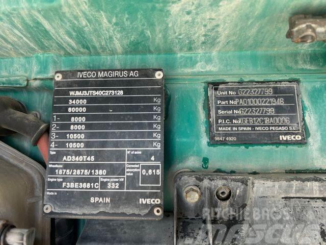 Iveco Trakker 450 8x4 Hiab Treileri ar āķi