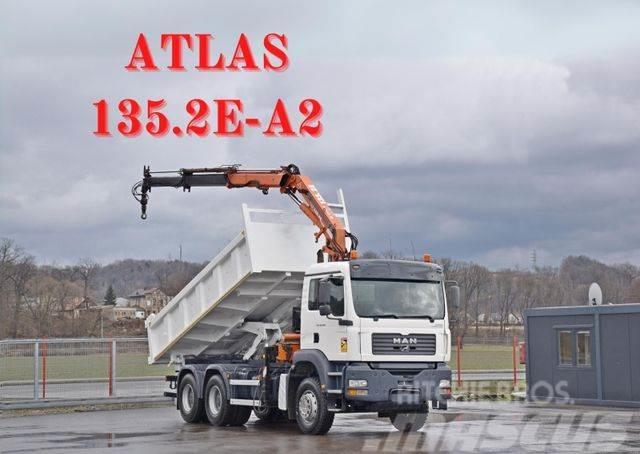 MAN TGA 26.350* ATLAS 135.2E-A2 + FUNK / 6x4*TOP 6x4 Pašizgāzējs