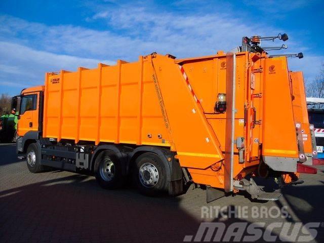 MAN TGS 26.320 6x2-4 BL / Zöller Medium XL 22 Atkritumu izvešanas transports