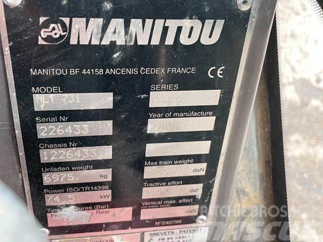 Manitou MTL731 frontloader 4x4 VIN 433 Iekrāvēji uz riteņiem
