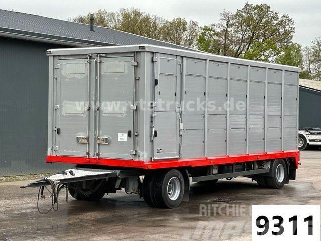  Menke-Janzen Menke Deichsel-Anhänger 1-Stock Vieht Dzīvnieku transportēšanas piekabes