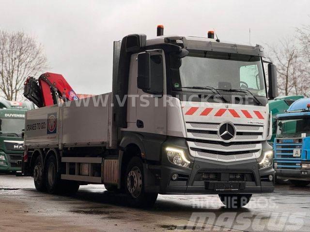 Mercedes-Benz Actros 2545 6x2 Lift-Lenk + HMF2320 Ladekran Platformas/izkraušana no sāniem
