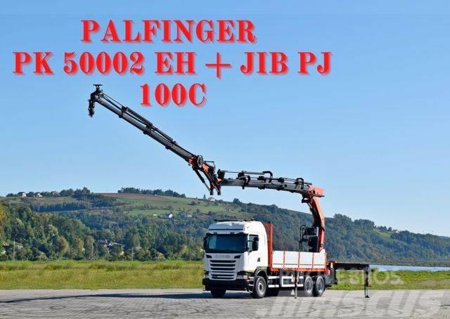 Scania G 490* PK 50002 EH + JIB PJ100C + FUNK /6x4 Smagās mašīnas ar celtni