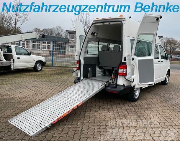 Volkswagen T5 L2H2 Kombi/8 Sitze/ AC/ AMF Rollstuhlrampe Mikroautobusi